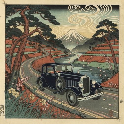 Ukiyo E Rocks Free Cascading Mountain Rocks Image - Ukiyo-e, Woodblock, Mountains ...