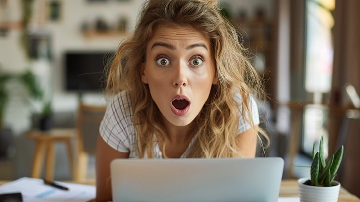 Free Surprised Laptop User Image | Download at StockCake
