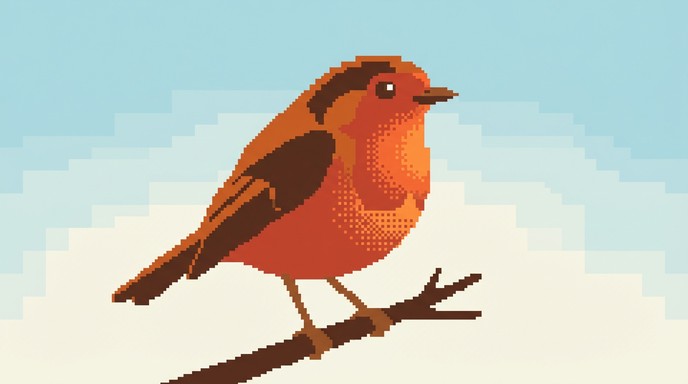 Free Robin Pixel Art Stock Images | StockCake