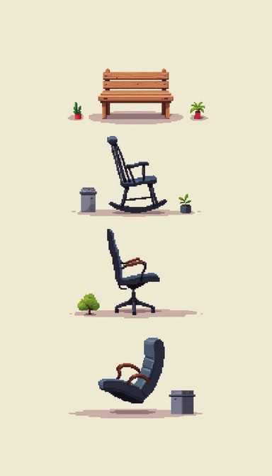 Pixel Seating Download Seating Through Time Image - Chairs, Seating, Evolution ...