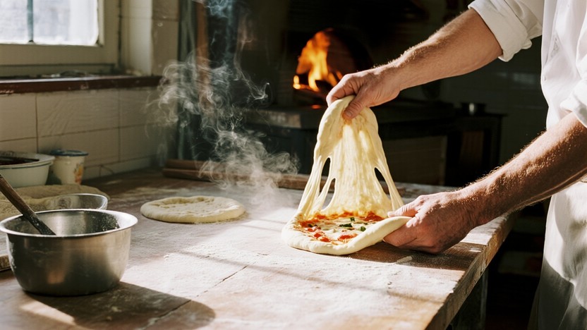 Free Traditional Pizza Making Image - Pizza, Dough, Flour | Download at ...