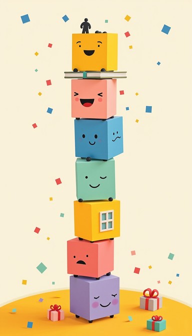Free Happy Stacking Blocks Image - Blocks, Stacking, Tower | Download ...