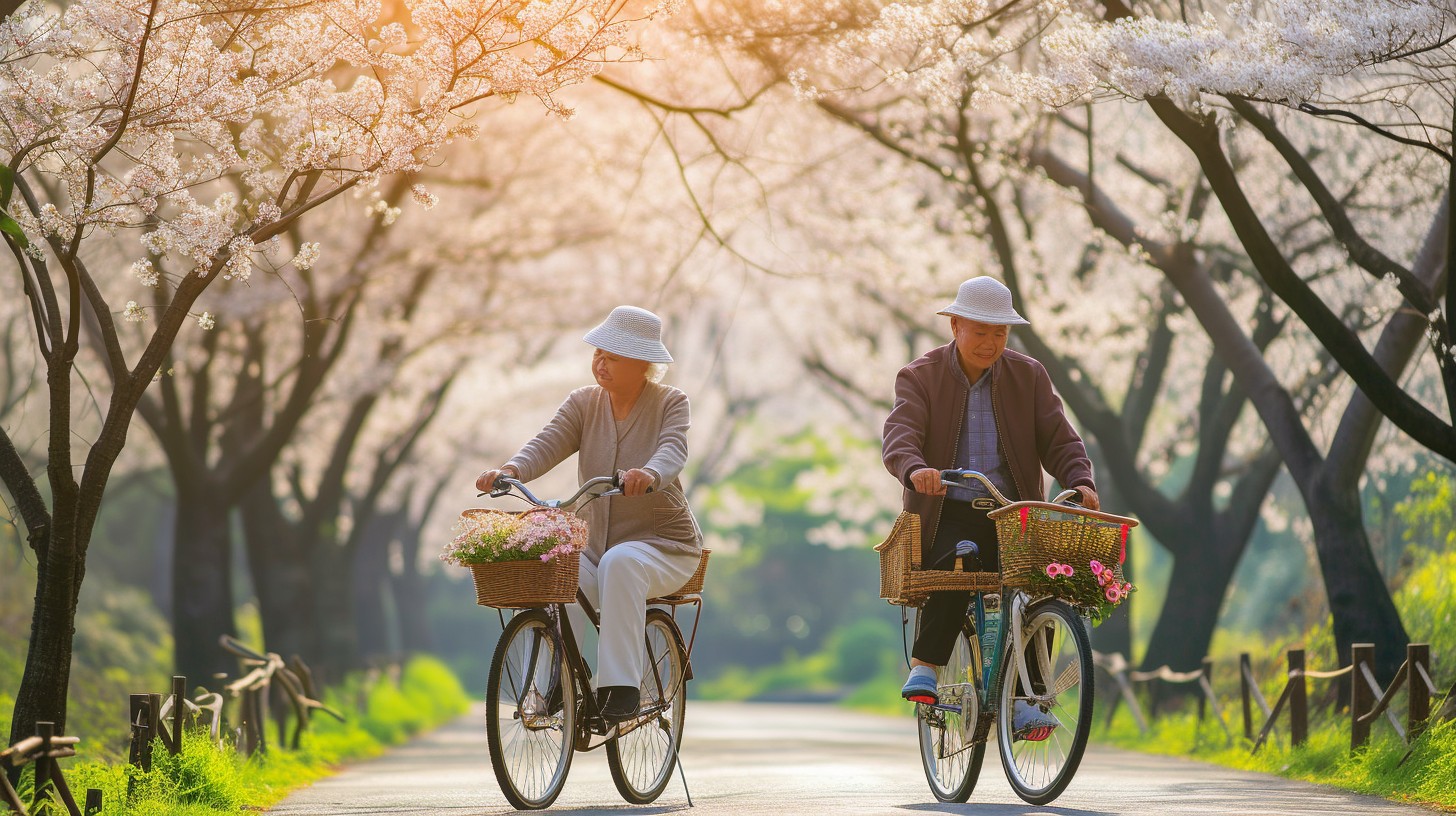 Free Springtime Bicycle Ride Image - Spring, Bicycles, Cherry Blossoms ...
