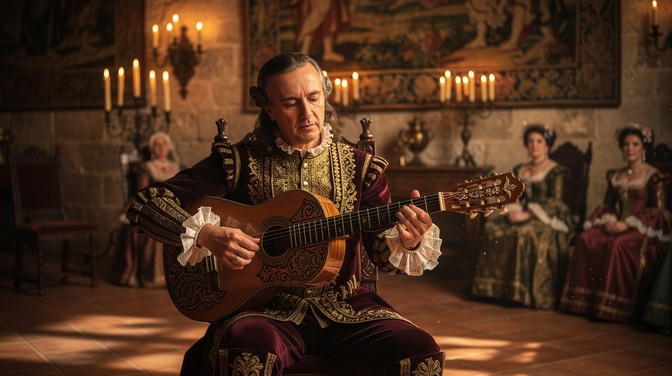 Free Baroque Guitar Performance Image - Guitarist, Musician, Performer ...