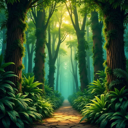 Free Enchanted Forest Path Image - Forest, Path, Sunbeams | Download at ...