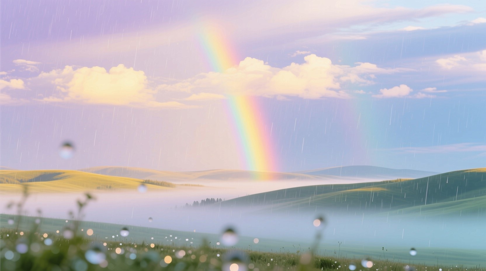 Free Rainbow After Rain Photo - Landscape, Rainbow, Mist | Download at ...