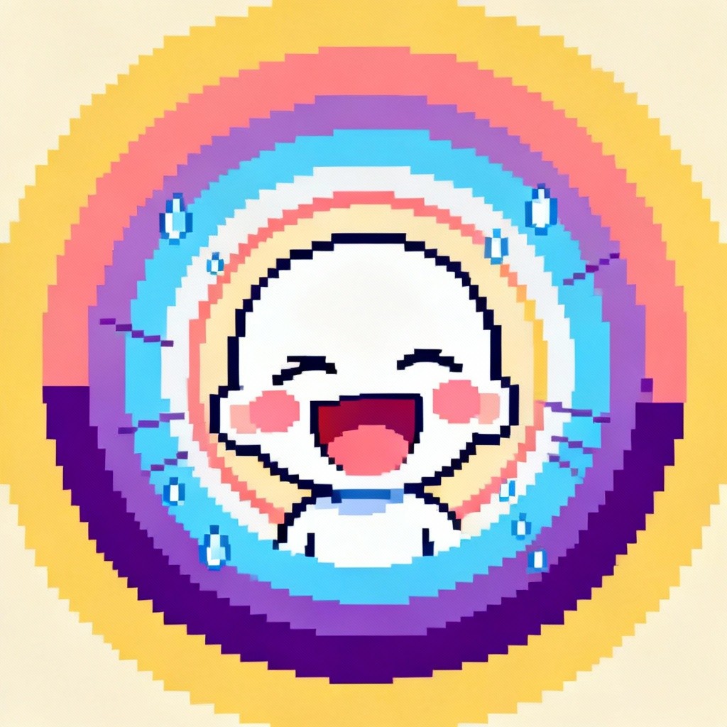 Free Radiating Pixel Joy Photo - Pixel, Chibi, Laughter | Download at ...
