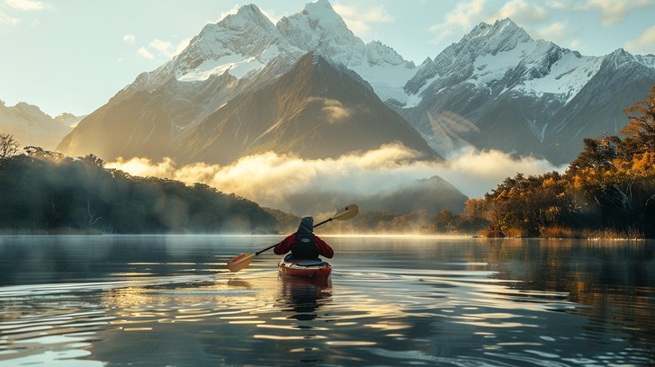Free Serene Kayaking Adventure Image - Kayaking, Adventure, Nature ...