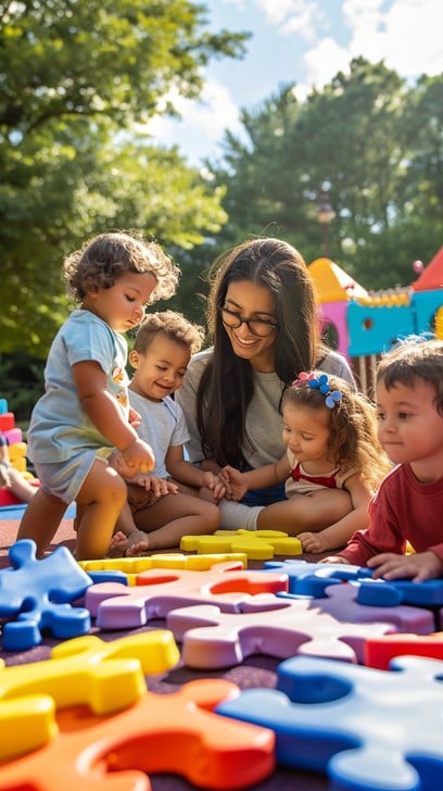 Free Outdoor Learning Fun Photo Toddlers Playground Puzzles