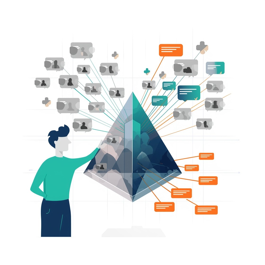 Free Content Organization Pyramid Image - Prism, Curation, Filter ...