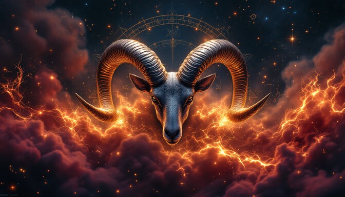Free Celestial Ram Rising Image - Celestial, Ram, Horns | Download at ...