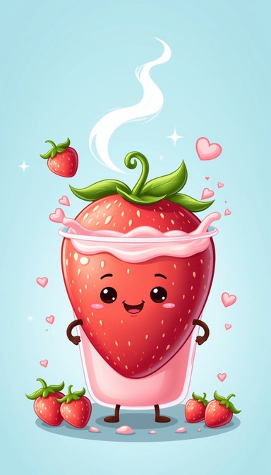 Straw Friend Free Sweet Strawberry Friend Image | Download at StockCake
