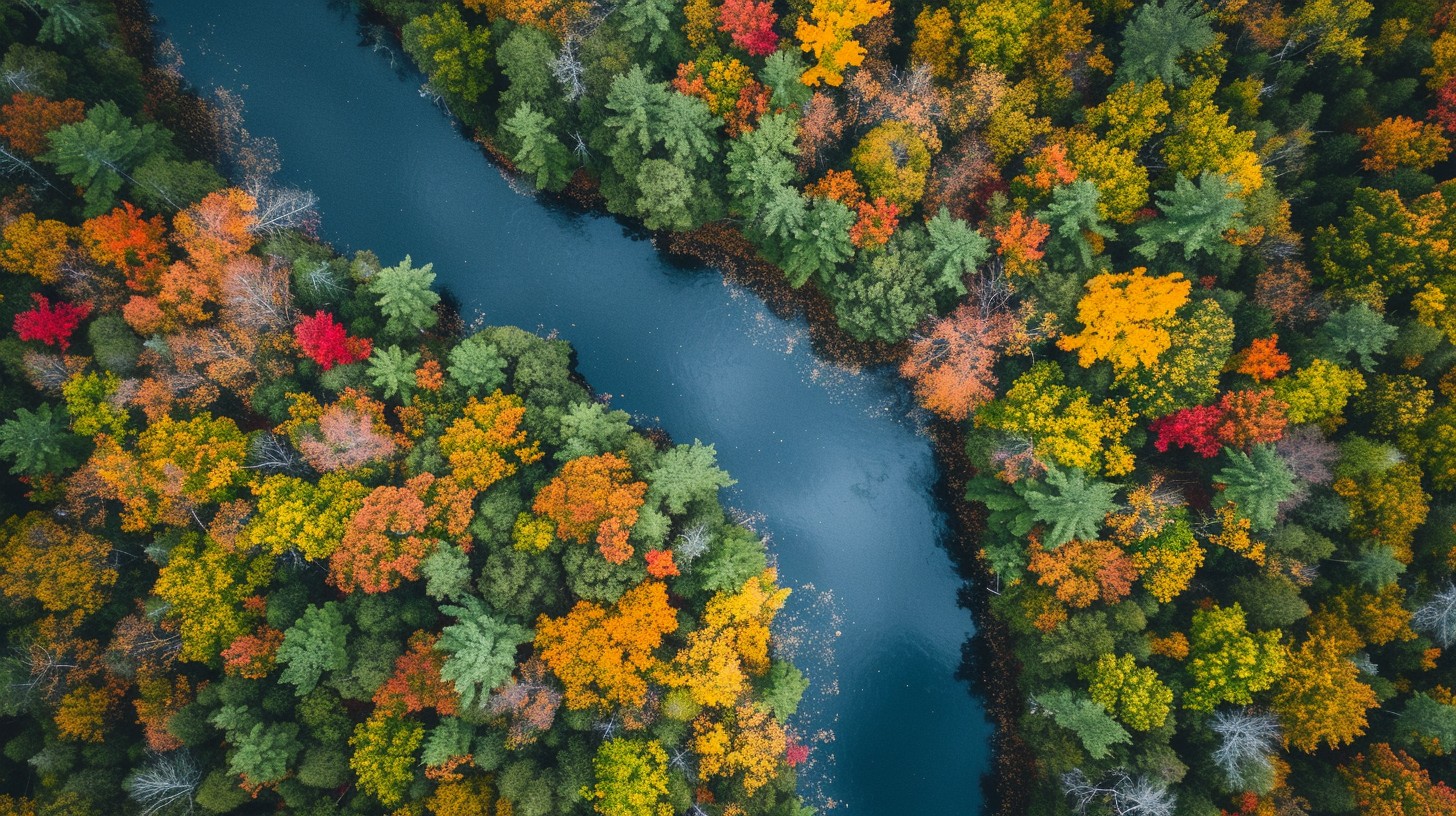 Free Autumn River Serenity Image - Autumn, River, Forest | Download at ...