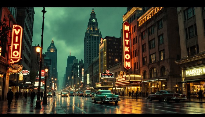 Free Rainy Vintage Street Image - Vintage, Noir, Rainy | Download at ...