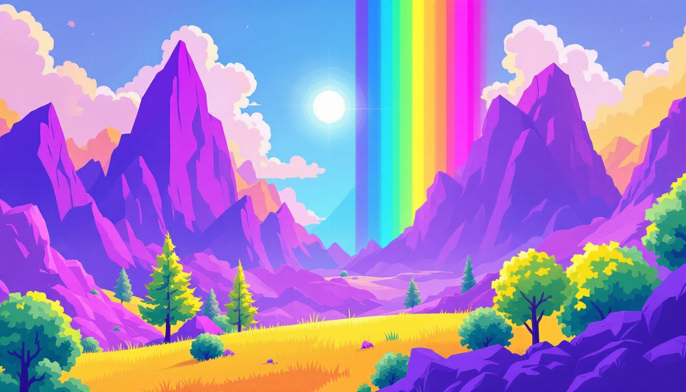 Free Rainbow Pixel Paradise Image - Pixel, Rainbow, Prism | Download at ...