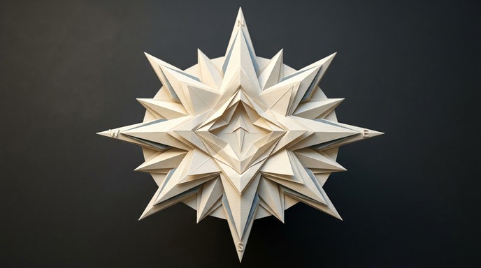 Free Geometric Paper Sculpture Image - Origami, Paper, Sculpture ...