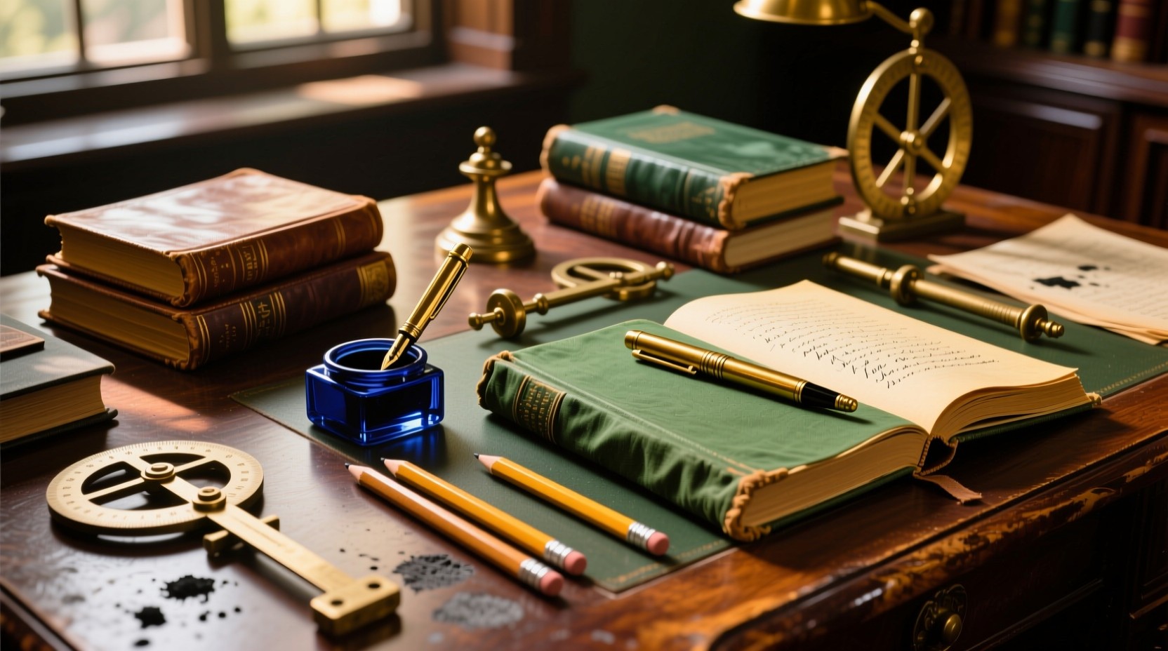 Free Vintage Scholar's Desk Photo - Vintage, Academic, Desk | Download ...