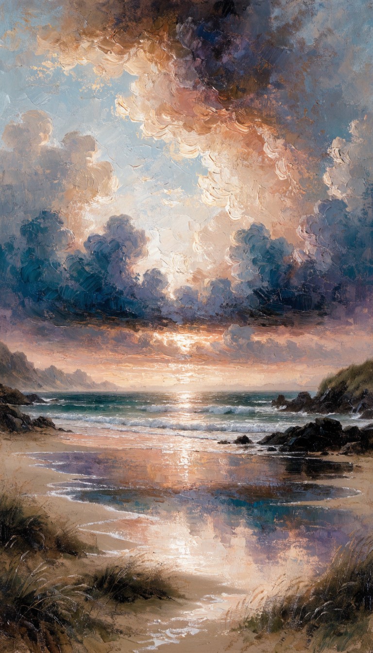 Free Sunset Beach Serenity Image - Sunset, Beach, Ocean | Download at ...