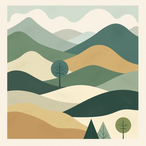 Free Serene Circular Landscape Image - Minimalist, Landscape, Circular ...
