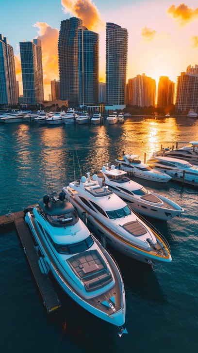Free Marina Urban Scene Image - Marina, Yachts, Skyscrapers | Download ...