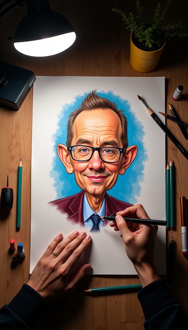 Free Colorful portrait creation Image - Caricature, Portrait, Artist ...