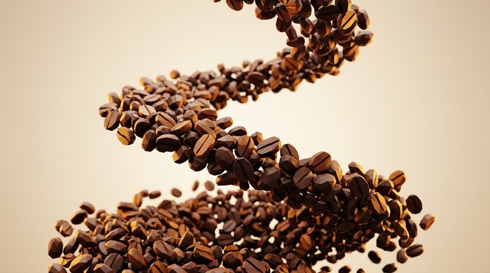 Free Geometric Coffee Cascade Image - Coffee, Beans, Geometric ...