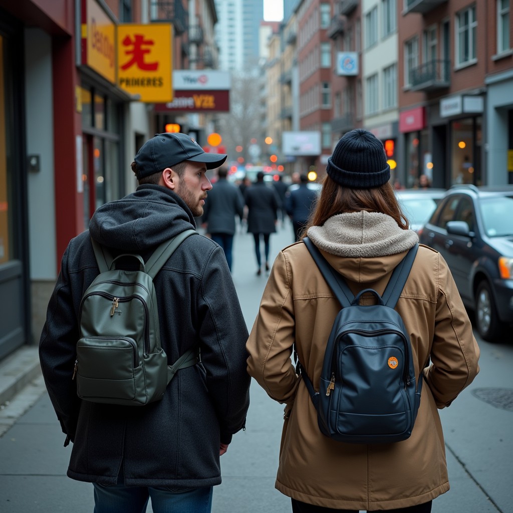 Download Urban parallel paths Image - Urban, Street, Backpacks | StockCake