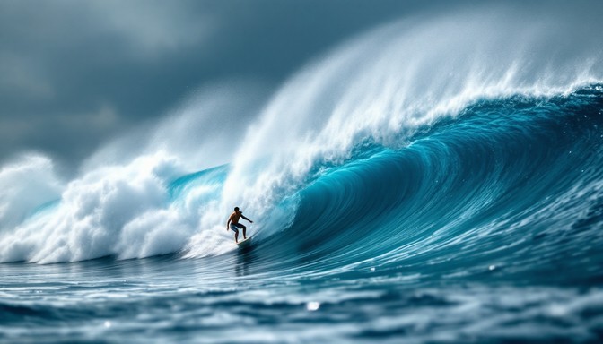 Wave Skill Free Epic Wave Rider Image - Surfing, Wave, Ocean | Download at StockCake