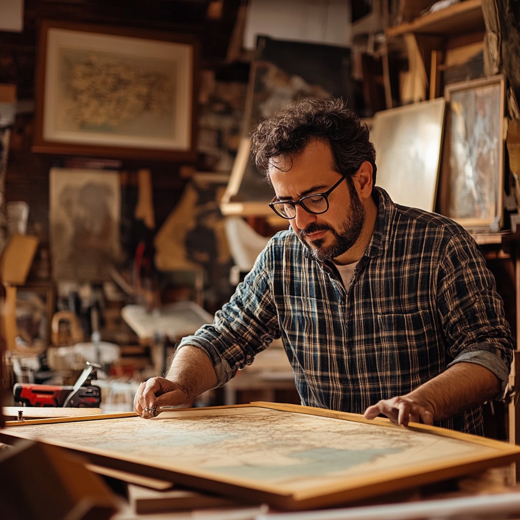 Slatching Free Artist sketching intently Image - Artist, Studio, Sketching ...