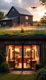 Free Rural Tech Haven Image - Barn, Rustic, Modern | Download at StockCake