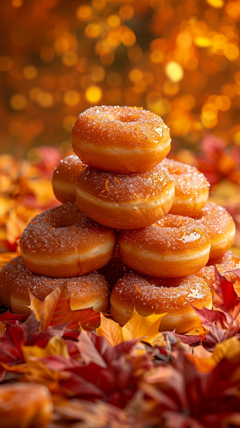Free Autumn Donut Stack Image - Donuts, Autumn, Bokeh | Download at ...