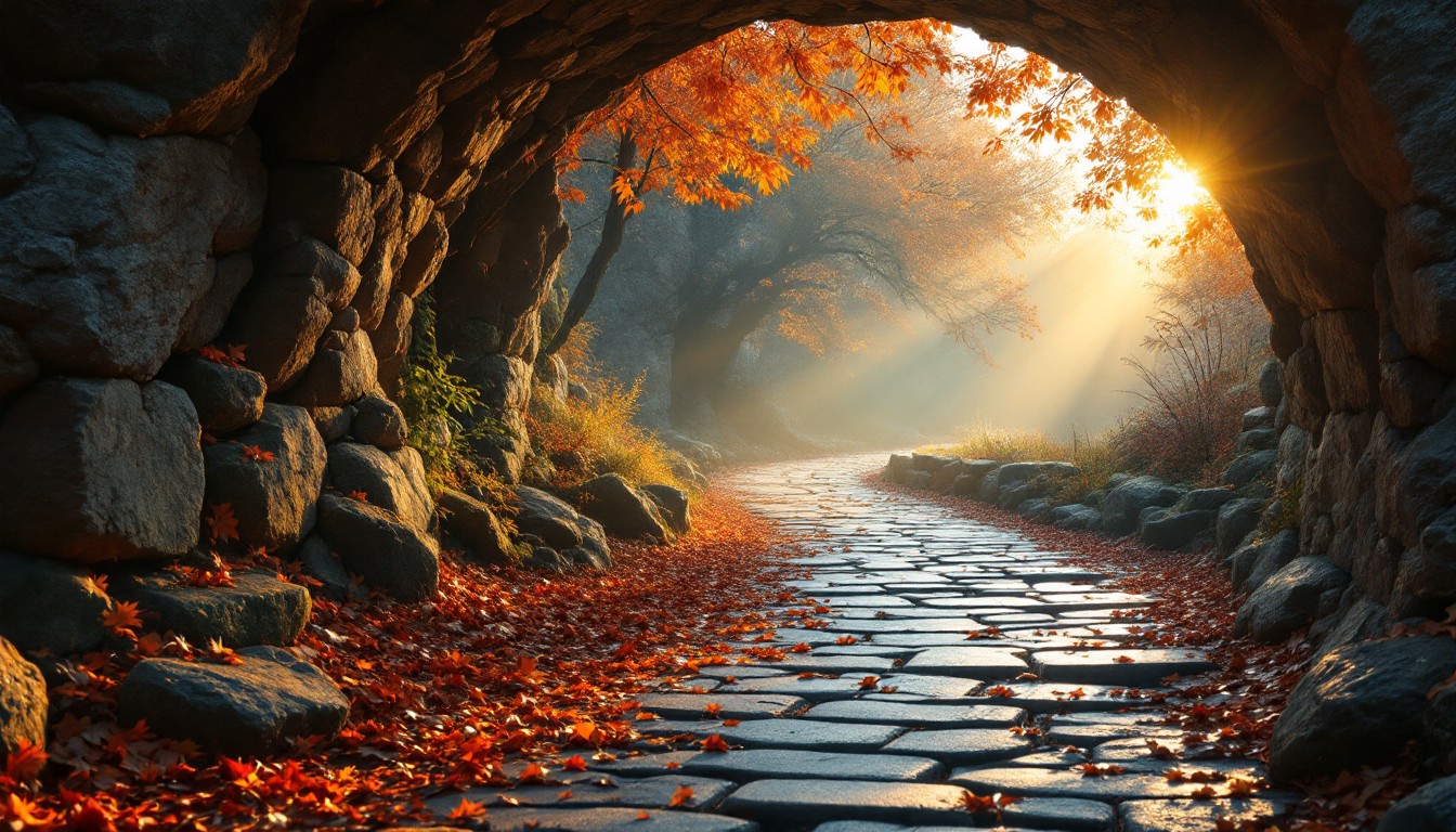 September Path Free Mystical Autumn Path Image - Path, Arch, Tunnel | Download at ...