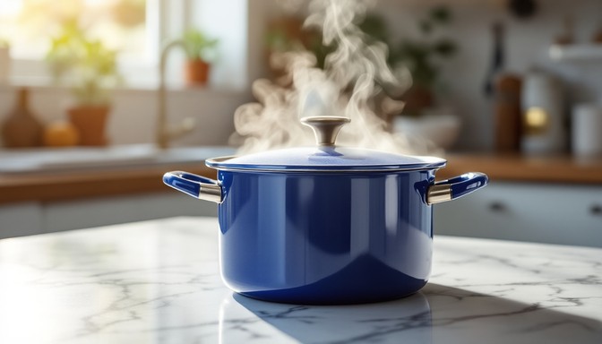 Steam Rising Draping Blue Free Steaming Blue Pot Image | Download at StockCake