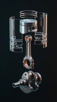 Piston Module Free Engine Piston Assembly Image - Piston, Engine, Mechanical ...