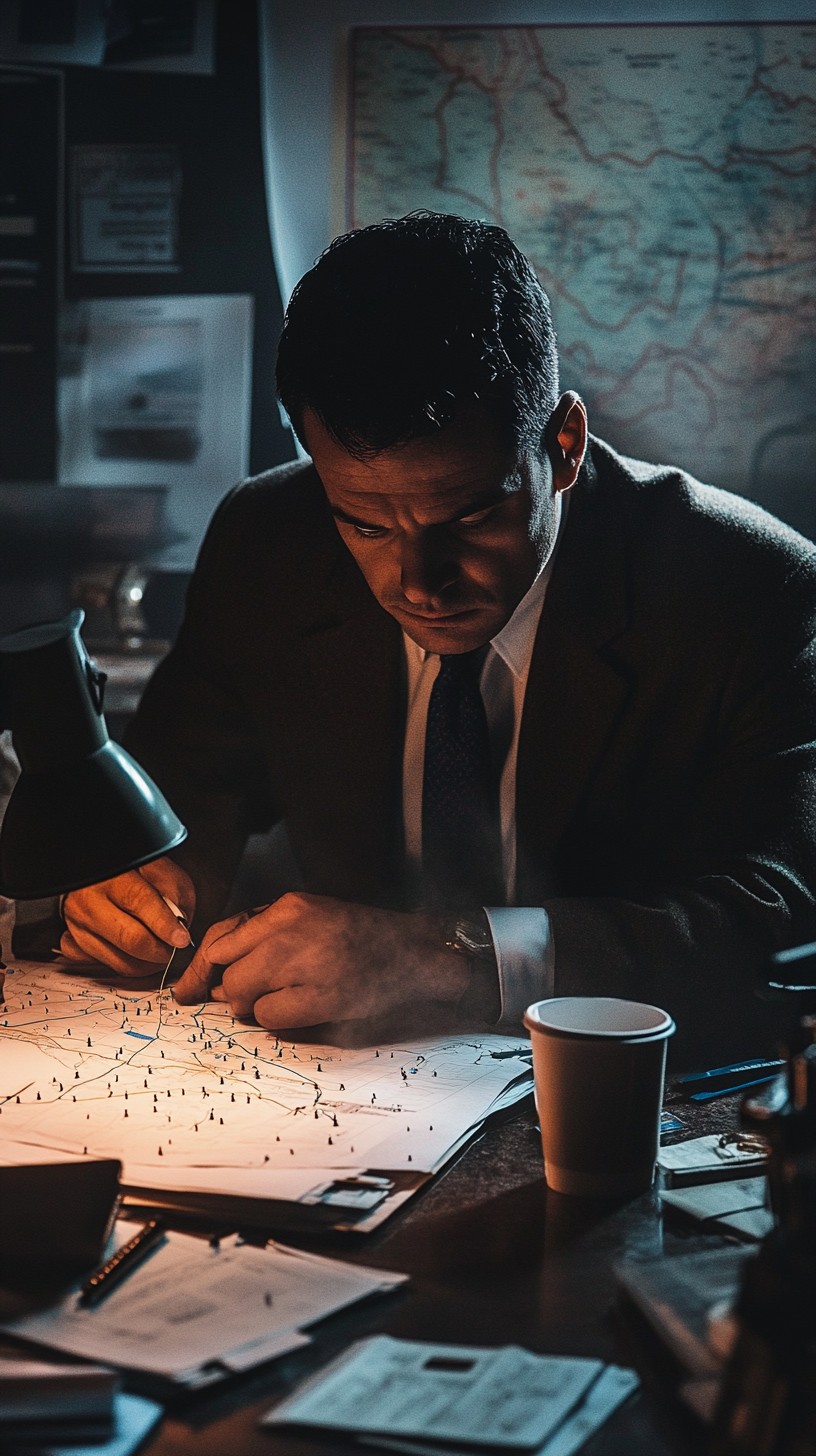 Man Mapping Process Free Man marking map Image - Man, Map, Office | Download at StockCake
