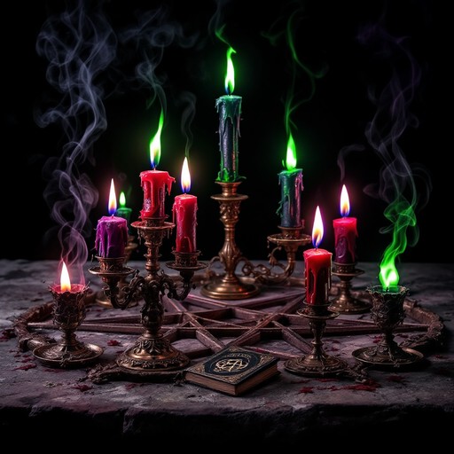 Free Occult Ritual Flames Image - Candles, Pentagram, Altar | Download ...