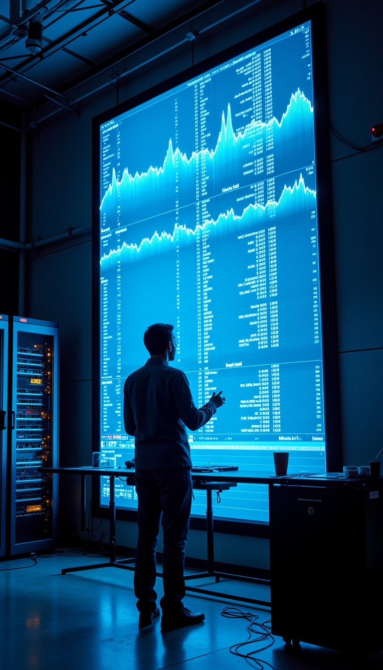 Data Blue System Free Blue Data Glow Photo - Technology, Data, Blue | Download at StockCake