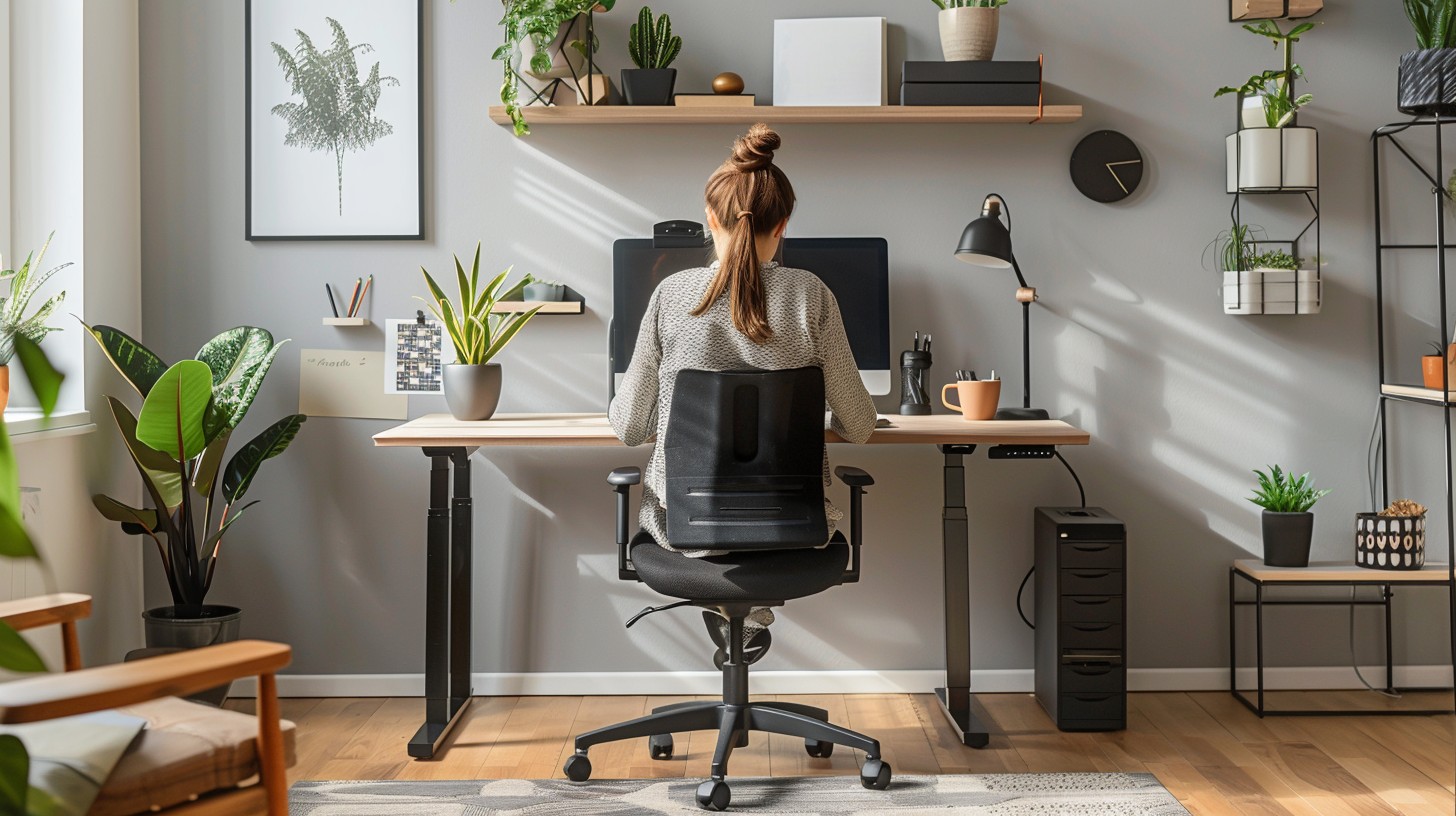 View of Free Modern Home Office Image - Office, Home, Plants | Download at ...