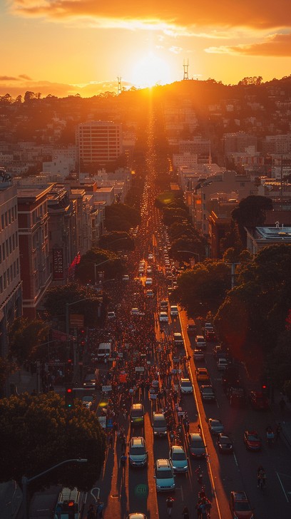 Free Sunset City Vibes Image - Sunset, Urban, Street | Download at ...