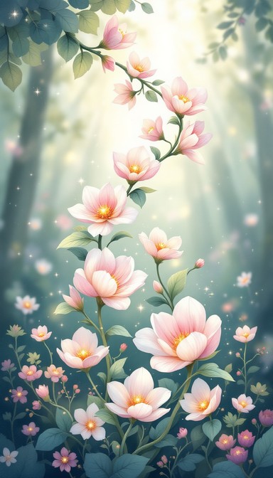 Free Magical Dancing Flowers Image - Flowers, Magical, Pink | Download ...