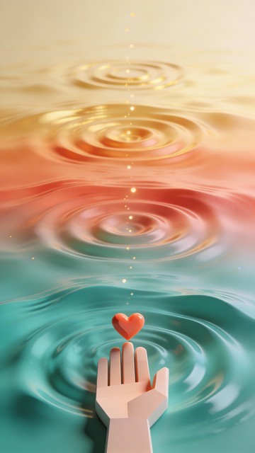 Free Love Ripples Outward Image - 3d, Illustration, Minimalist ...