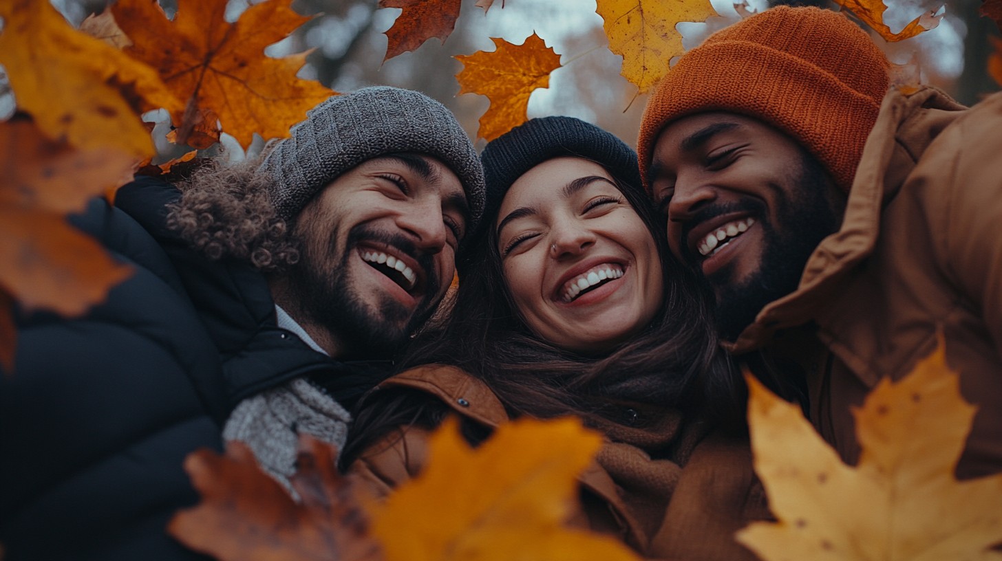 Free Joyful autumn friends Image - Autumn, Friends, Laughter | Download ...