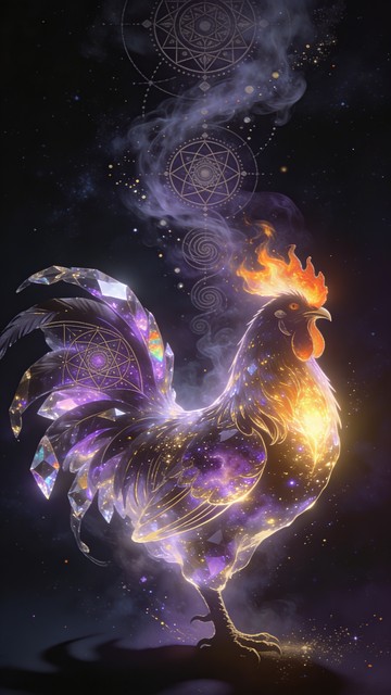 Free Mystical Glowing Rooster Image - Rooster, Mystical, Fantasy ...
