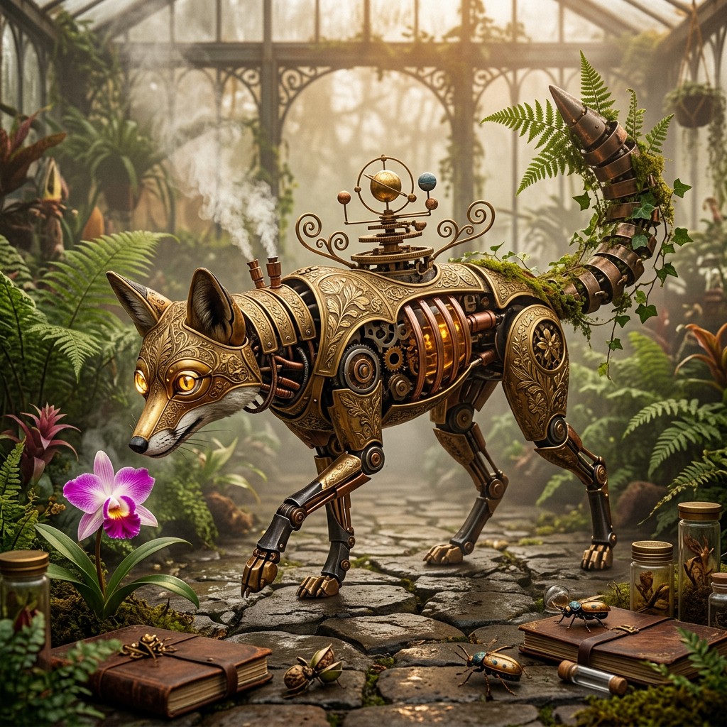 Free Clockwork Fox Wonder Image - Steampunk, Clockwork, Mechanical ...