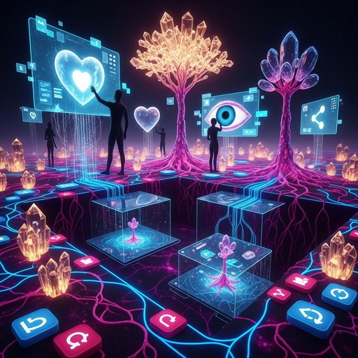 Free Luminous Virtual Ecosystem Image - Digital, Ethereal, Luminous ...