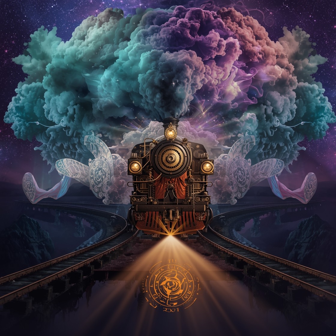 Free Cosmic Steam Engine Image - Locomotive, Train, Steampunk ...