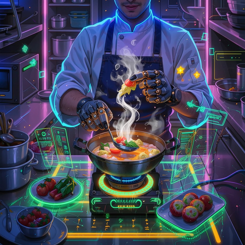 Free Cyberpunk Chef Cooking Image - Cyberpunk, Chef, Cooking | Download ...