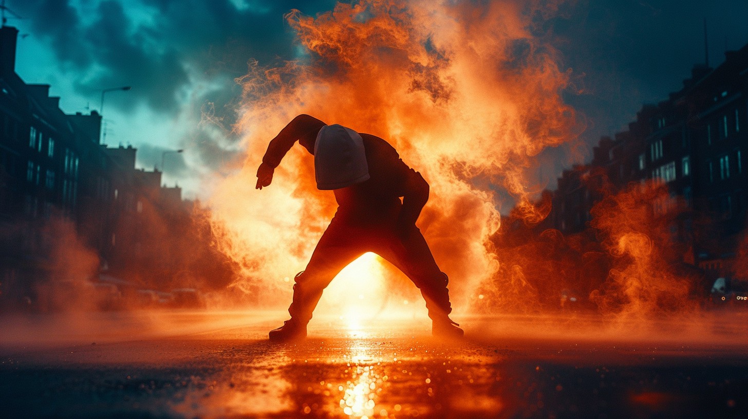 Free Fiery Night Dance Image - Dancer, Flames, Silhouette | Download at ...