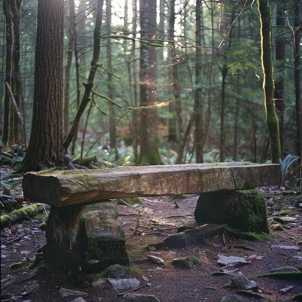 Forest With Bench Free Forest Wooden Bench Image - Forest, Bench, Wooden | Download at ...