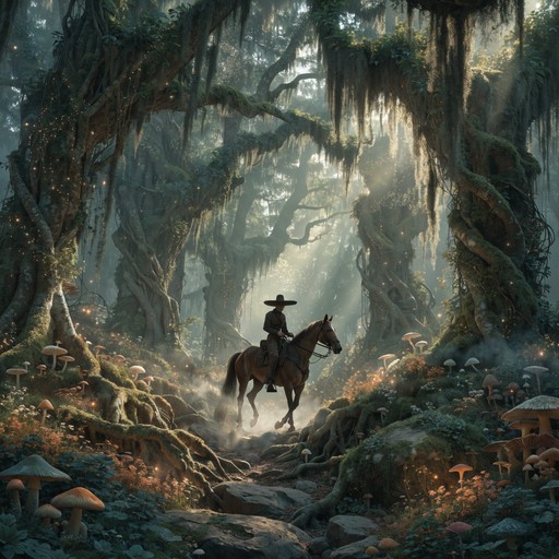 Free Enchanted Forest Rider Image - Vaquero, Cowboy, Horseback ...
